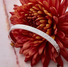 Ayatul Kursi Cuff Bracelet (Islamic Ayat ul Kursi Scripted Bangle)